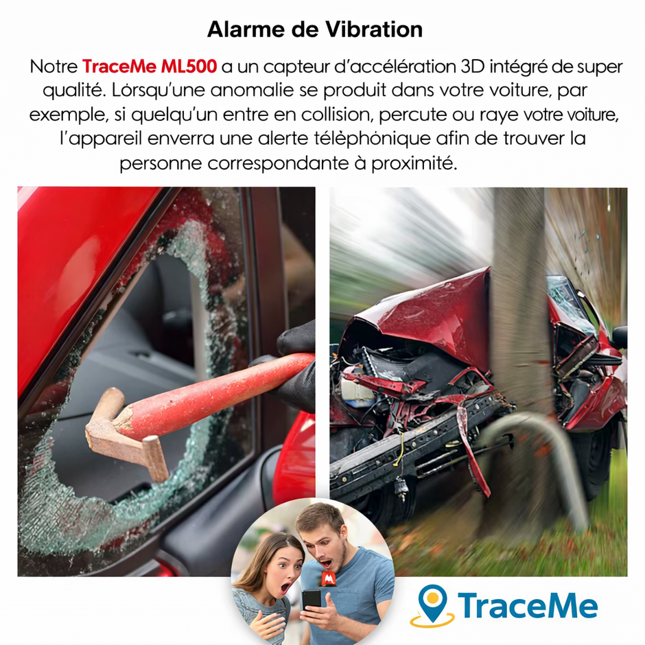 TraceMe Auto - Traceur GPS Magnétique Longue Autonomie